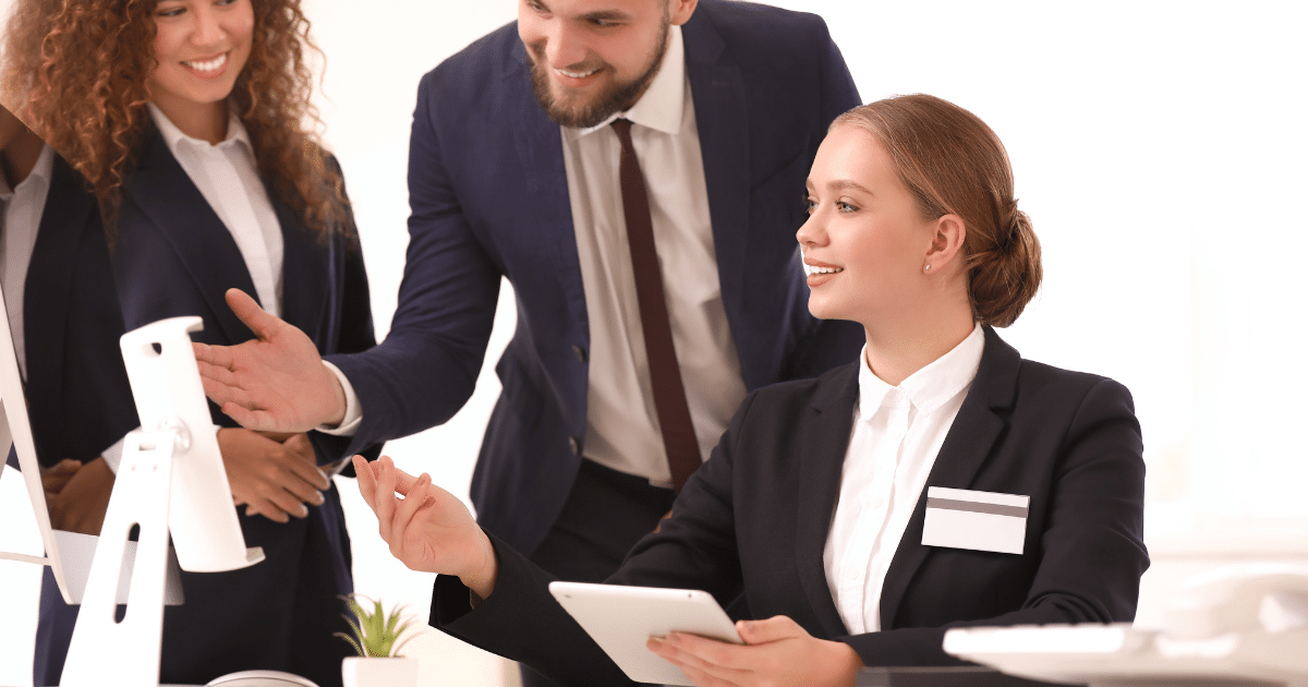 Business professionals discussing alternative funding solutions for startups in a modern office setting.
