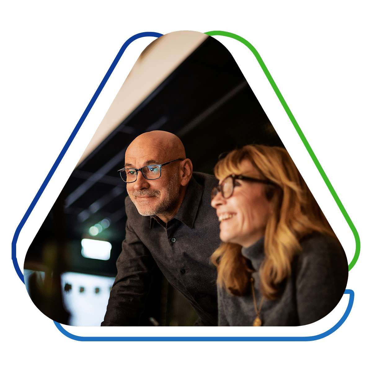 Business professionals discussing debt consolidation solutions for financial growth and management.